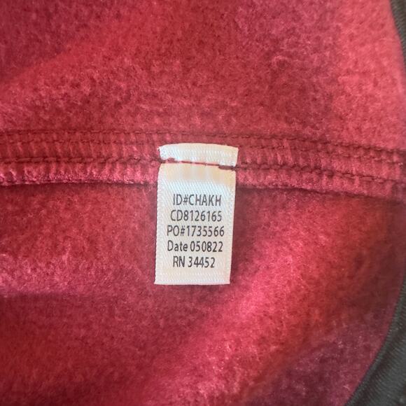 NWOT Cuddl Duds Women’s Full Zip Fleece Vest Red Size M Cranberry Stretch Soft - Picture 6 of 7